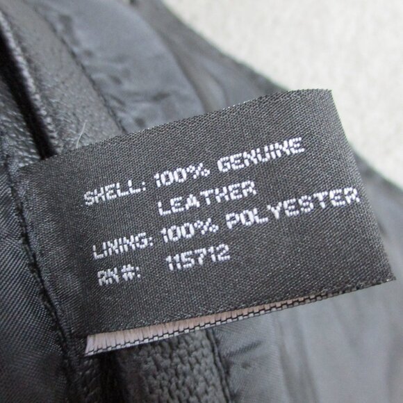 Womens Leather Motorcycle Vest Size Medium Black Pink Biker Club Patches - Picture 6 of 10